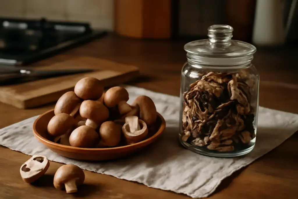 Funghi freschi o secchi in cucina? Il metodo pratico che riduce lo spreco