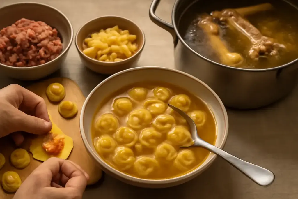 Quali sono i segreti dei tortellini in brodo fatti in casa? Due passaggi cruciali per un sapore davvero intenso