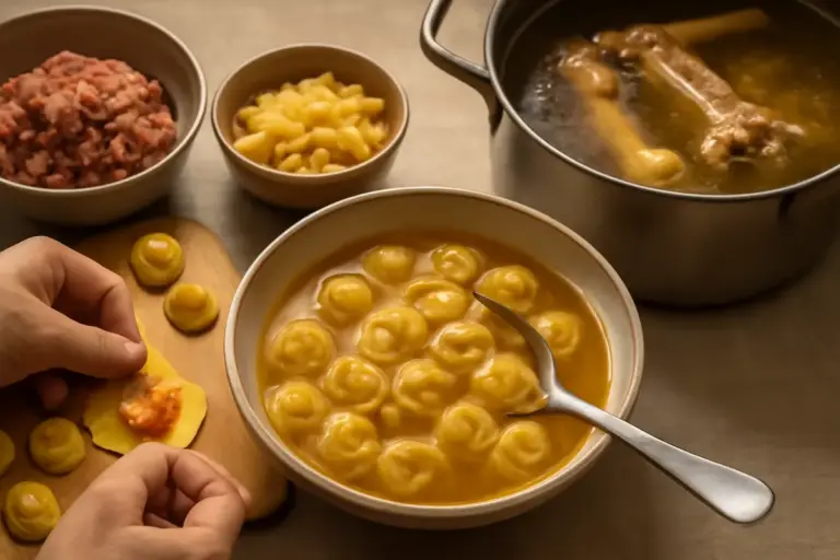 Quali sono i segreti dei tortellini in brodo fatti in casa? Due passaggi cruciali per un sapore davvero intenso