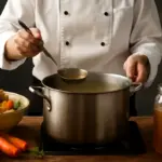 La preparazione del fondo di cucina: la tecnica tradizionale per una base perfetta
