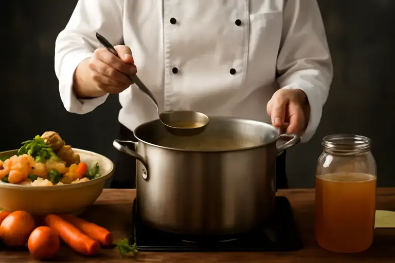 La preparazione del fondo di cucina: la tecnica tradizionale per una base perfetta