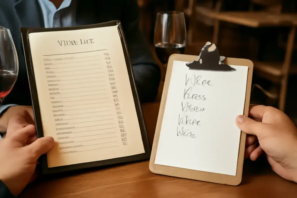 Carta dei vini: come individuare la selezione studiata e quella improvvisata nei ristoranti