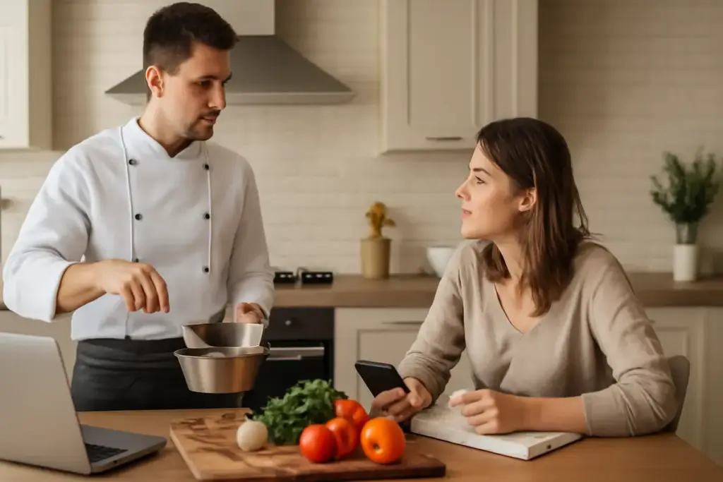 Come si organizza una cena con chef a domicilio? Cosa sapere per un risultato senza stress