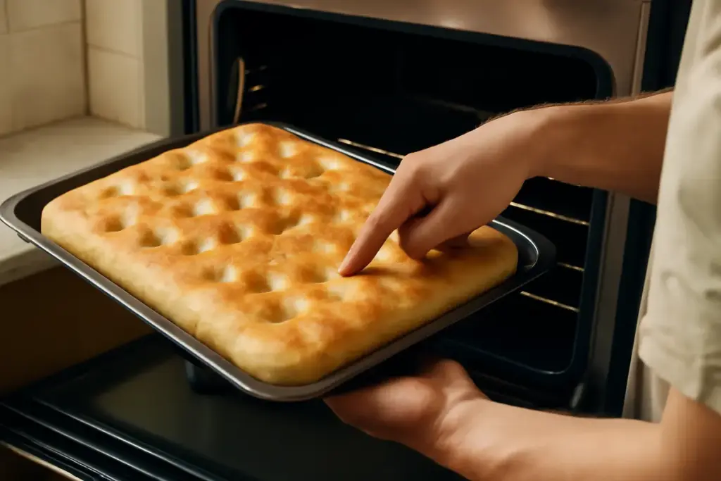 Come capire quando la focaccia è cotta al punto giusto? Un segnale visivo poco noto da osservare sempre